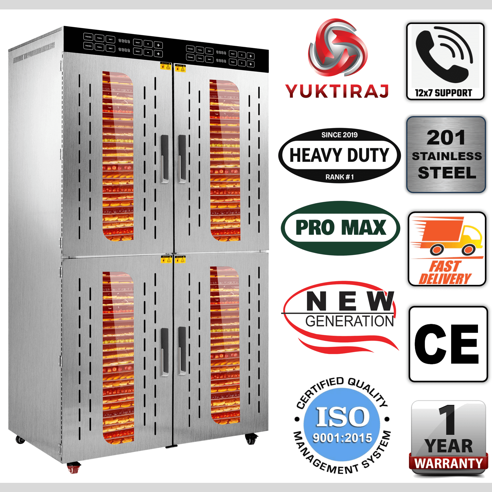 Best 4 commercial stainless steel tray multipurpose meat fish cook food fruit and vegetable dehydrator dryer machine low price in india